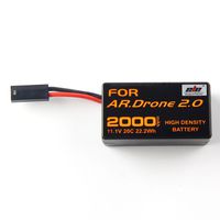 Eleoption 2000mAh 11.1V Powerful Rechargeable Battery Replacement for Parrot AR.Drone 2.0 Quadcopter