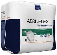 Abena Abri-Flex Premium Protective Underwear, XL1, 84 Count (6 Packs of 14)