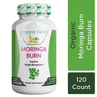 Organic Veda® BeuSlim Moringa Burn Capsules 120 100% Pure and Natural Raw Herb Super Food Supplement. Non GMO, Gluten Free. Made in USA FDA Registered Facility. Kosher Certified.All Natural !