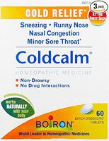 Boiron Coldcalm, Cold Relief Quick Dissolving Tablets - Buy Packs and SAVE (Pack of 3)