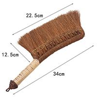 WEIFAN CAI - Indoor Broom Multi-Function Cleaning Handmade Bouncy Solid Anti-Static Natural Plants Soft Wall-Mounted (Size : 34x12.5cm)
