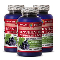 Resveratrol with Piperine - RESVERATROL Supreme 1200MG - Increase The Ability to Exercise (3 Bottles)