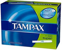 Tampax Cardboard Applicator Tampons, Super Absorbency 40 ea