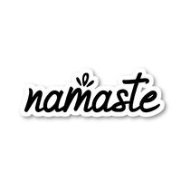 Namaste Quote Sticker Inspirational Quotes Stickers - 2 Pack - Laptop Stickers - 2.5" Vinyl Decal - Laptop, Phone, Tablet Vinyl Decal Sticker (2 Pack) S9359