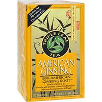 Triple Leaf American Ginseng Root Tea - 20 bags per pack - 6 packs per case.