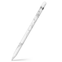 igsticker Ultra Thin Protective Body Stickers Skins Universal Decal Cover for Apple Pencil 1st Generation (Apple Pencil Not Included) 009269 White　Black　map
