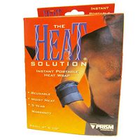 The Heat Solution - Instant Portable Reusable Heat Wrap - Size: 4" x 10"