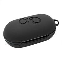 Silicone Case Cover Earphone Pouch Dust-Proof Protective for Samsung Galaxy Buds (Black)