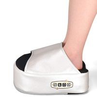 DONGBALA Reflexology Massage Machine, Deep Kneading Massage for Foot Calf Arm 3 Levels Strength with Heat for Blood Circulation Treatment Leather for Parents Elderly Office Worker,A