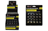 Diamond Visions Max Force 2220641 20 Piece Alkaline Battery Card Multipack (40 Assorted Batteries)