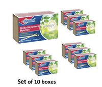 Pack of 10 boxes Strike Anywhere Matches Camping kitchen Grill fireplace (Diamond GreenLight)