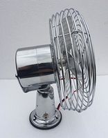 FEDERAL MILITARY PART Semi Truck Fan Windshield Cooling Fan DEFROST Chrome 2 Speed 600 CFM 12V / 24V