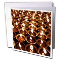 3dRose Religious offerings, Bouddanath Stupa in Kathmandu - Greeting Cards, 6 x 6 inches, set of 12 (gc_10231_2)