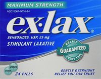 Ex-Lax Maximum Strength Laxative, 24-Count Pills (Pack of 2) by Ex-Lax