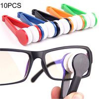 Multi-functional cleaning tools 10 PCS Multifunction Portable Glasses Wipe Glasses Clean Wipe Microfiber Cleaning Cloth, Random Color Delivery，Size:about 72cm