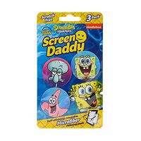 Scrub Daddy- Pineapple Under The Sea Screen Daddy- Multi-use Microfiber Cleaning Pads for Electronic Screens with Convenient Storage, Scratch Free, Streak Free, Reusable and Washable 3ct (1pk)