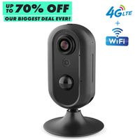 4G LTE Home Security Camera, Lncoon Indoor Wireless WiFi IP Camera Surveillance Security System Camera Mobile Security with Live Video/Night Vision/Two Way Audio/Motion Alert for Baby, Pet Monitoring