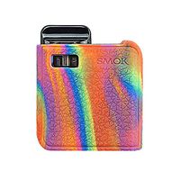 DSC-Mart Texture Case for Smok Mico Mesh Pod 26W AIO System Protective Silicone Rubber Sleeve Cover Shield Wrap (Rainbow)