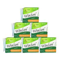 WinIon Anion Sanitary Napkins Pantiliner (6 Packs x 24 Pads) by Winalite - Care Free