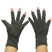 Evaliana Grey Compression Arthritis Gloves Arthritic Joint Pain Relief Hand Gloves for Rheumatoid & Osteoarthritis