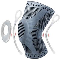 RGTOPONE Knee Brace Support with Side Stabilizers & Patella Gel Pad Professional Upgraded Compression Sleeve Medical Grade Knee Protector for Men Women Meniscus Tear Running Workout Weightlifting Gym