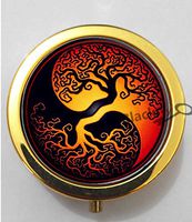 BlackKey Yin and Yang 3-Compartment Decorative Pocket Gift Box Case Organizer for Pill, Color 2 -192