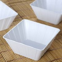 White Square 7Oz Disposable Bowls - Chambury Plastics
