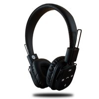 Bluetooth Headphones Over Ear, Hi-Fi Stereo Wireless Foldable Headset, Soft Earmuffs, with Button Control, Built-in Mic Earphones, Wired 3.5mm Audio, for PC/Cellphone (Black)