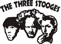 ELKS Unique Design Three Stooges Funny CAR Decal Sticker, White, 6 Inch, Die Cut Vinyl Decal, for Windows, Cars, Trucks, Toolbox, Laptops, MacBook-virtually Any Hard Smooth Surface