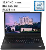 Lenovo ThinkPad E590 15.6" HD Anti-Glare Widescreen Business Laptop, Intel Core i5-8265U Processor up to 3.90GHz, 8GB RAM, 512GB Solid State Drive, Wireless-AC, Bluetooth 5.0, Windows 10, Black