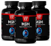 Sulfur Products - MSM - MSM Tablets Sulfur - 3 Bottle 180 Tablets