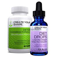 Create Your Shape Detox Cleanse Weight Loss & Keto Diet Drops - Best Seller – Rapid Weight Loss – Flush Toxins - Appetite Suppressant - African Mango – Fat Burner – Increased Energy