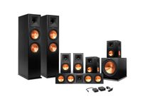 Klipsch 7.1 RP-260 Reference Premiere Surround Sound Speaker Package with R-112SW Subwoofer and a FREE Wireless Kit (Black)