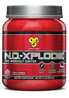 BSN N.O.-XPLODE Pre-Workout Igniter Dietary Supplement, Fruit Punch - 1.1lbs, 27 Servings