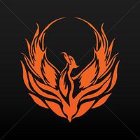 Decals Decal Phoenix Rising From The Fire Tablet Laptop Weatherproof S Orange (4 X 3.79 In)