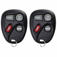 2 KeylessOption Replacement 4 Button Keyless Entry Remote Control Key Fob
