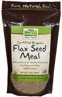 NOW Foods Organic Flax Seed Meal, 12 oz