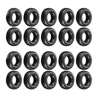YR Soft Silicone Eyeglasses Temple Tips Sleeve Retainer, Comfort Anti-Slip Ear Cushions For Sunglasses 10 Pairs-Black