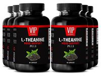 Natural Help for Anxiety - L-THEANINE Mood Support - Anti Stress Supplement - 6 Bottles 360 Capsules