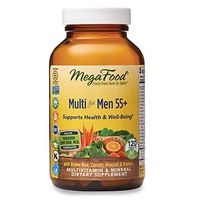MegaFood, Multi for Men 55+, Supports Optimal Health and Wellbeing, Multivitamin and Mineral Supplement, Gluten Free, Vegetarian, 120 tablets (60 servings)