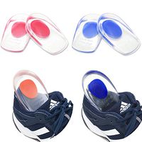 2Pairs Clear Orthotic Gel Heel Cups for Treatment of Plantar Fasciitis
