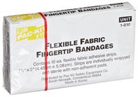 First Aid Only 1-010 Fabric Adhesive Light Woven Flexible Fingertip Bandage, 2 Length x 1-3/4 Width (Box of 10)