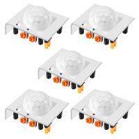 5 Pack HC-SR501 Adjustable IR Pyroelectric Infrared PIR Motion Sensor Detector PID Modules for Arduino & Raspberry Pi Projects (Blue)