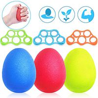 Hand Grip Strength Trainer, Finger Exerciser 6 Pcs Chriffer Grip Strengthener Forearm Grip Workout, Finger Stretcher, Relieve Wrist Pain, Carpal Tunnel, Trigger Finger, Mallet Finger and More, Stress