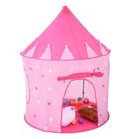 Coedfa Luminous Play Castle Tent, Princess Pop Up Game House Tents Playhouse Yurt Teepee Pretend Imaginative Play Games Foldable for Girls Boys Baby Kids Children Indoor Outdoor (41.3x41.3x53.2in)