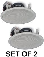 Yamaha Natural Sound Custom Easy-to-install In-Ceiling Flush Mount 2-Way 150 watts Speaker Set (Set of 2 Speakers) with 8" Kevlar Cone Woofers & 1" Swivel Titanium Dome Tweeter Designed for Large Room or 2 Smaller Rooms