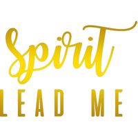 ANGDEST Christian Spirit Lead ME (Metallic Gold) (Set of 2) Premium Waterproof Vinyl Decal Stickers for Laptop Phone Accessory Helmet Car Window Bumper Mug Tuber Cup Door Wall Decoration