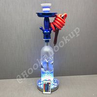 Grey Goose Vodka 1L Bottle Hookah with Color Changing LED Stand and Remote