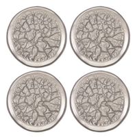 Michael Wainwright Tempio Luna Platinum Canape Plates S/4