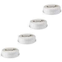 GW Security Premade 4 x 100ft RG59 Combo Siamese CCTV Coaxial Cable White for HD-SDI/HD-TVI Camera System with BNC Connector and 2.1mm Power Connector (White)